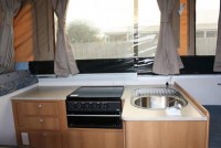 2014 Jayco Eagle on road 