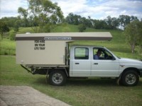 Camper Trailer go anywhere -fits on flat tray ute-Sleeps 4